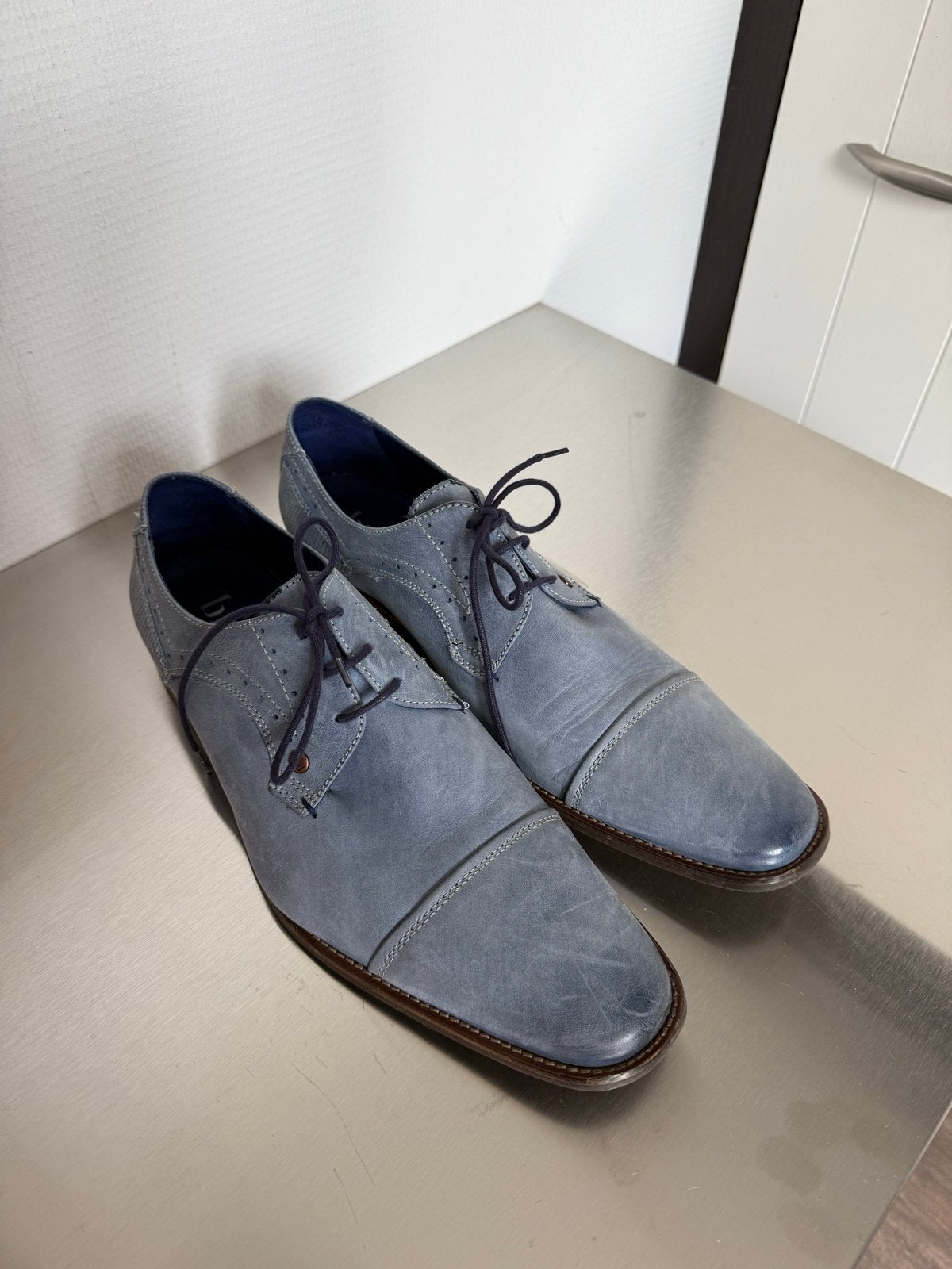 Braend Nette Schoenen Maat 46 - Blauw, Ophalen of Verzenden, Gedragen, Blauw, Veterschoenen