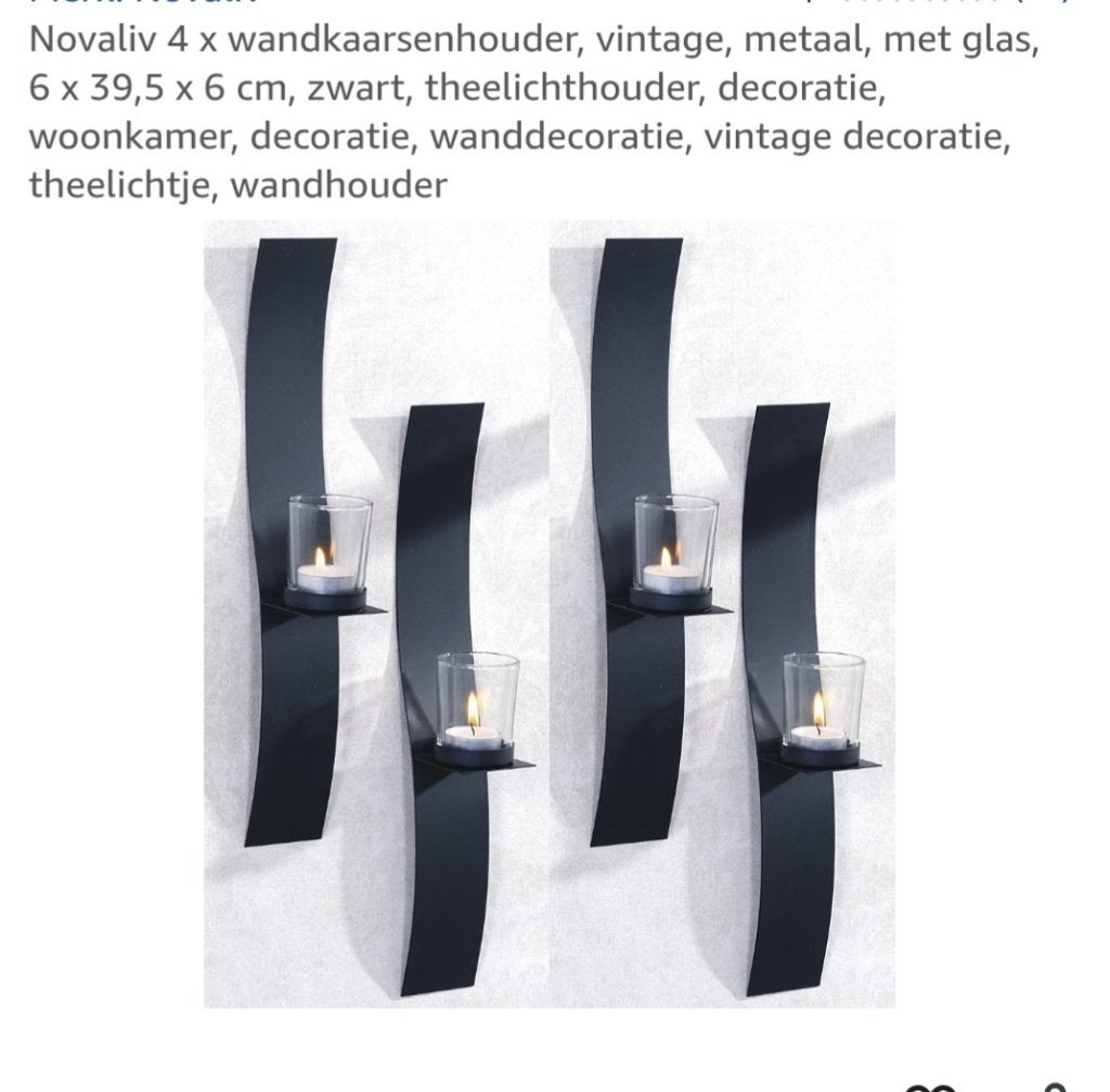 Wand kandelaar nieuw, Ophalen of Verzenden, Nieuw, Kandelaar