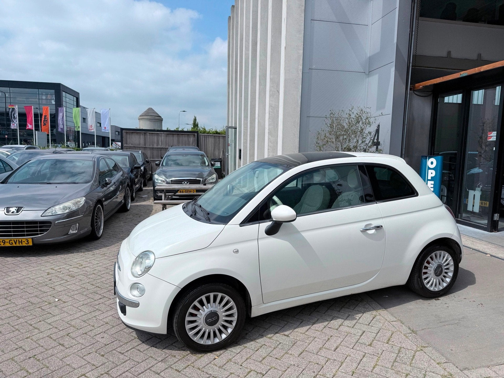Fiat 500 1.2 Lounge AIRCO! NETTE STAAT! INRUIL MOGELIJK!, Voorwielaandrijving, Stof, Gebruikt, 1242 cc