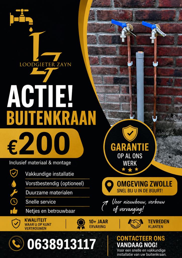 Buitenkraan, Tickets en Kaartjes, Eén persoon