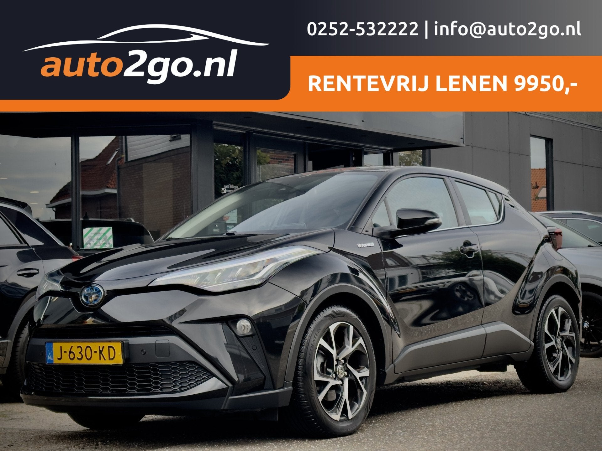 Toyota C-HR 2.0 HYBRID DYNAMIC AUT 68D.KM! NAVI CAMERA AIRCO, Dealer onderhouden, Euro 6, 4 cilinders, Zwart
