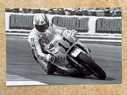 Org zw/w foto 20x30 cm Jack Middelburg Silverstone 02-08-'81, Verzenden, Nieuw, Motoren