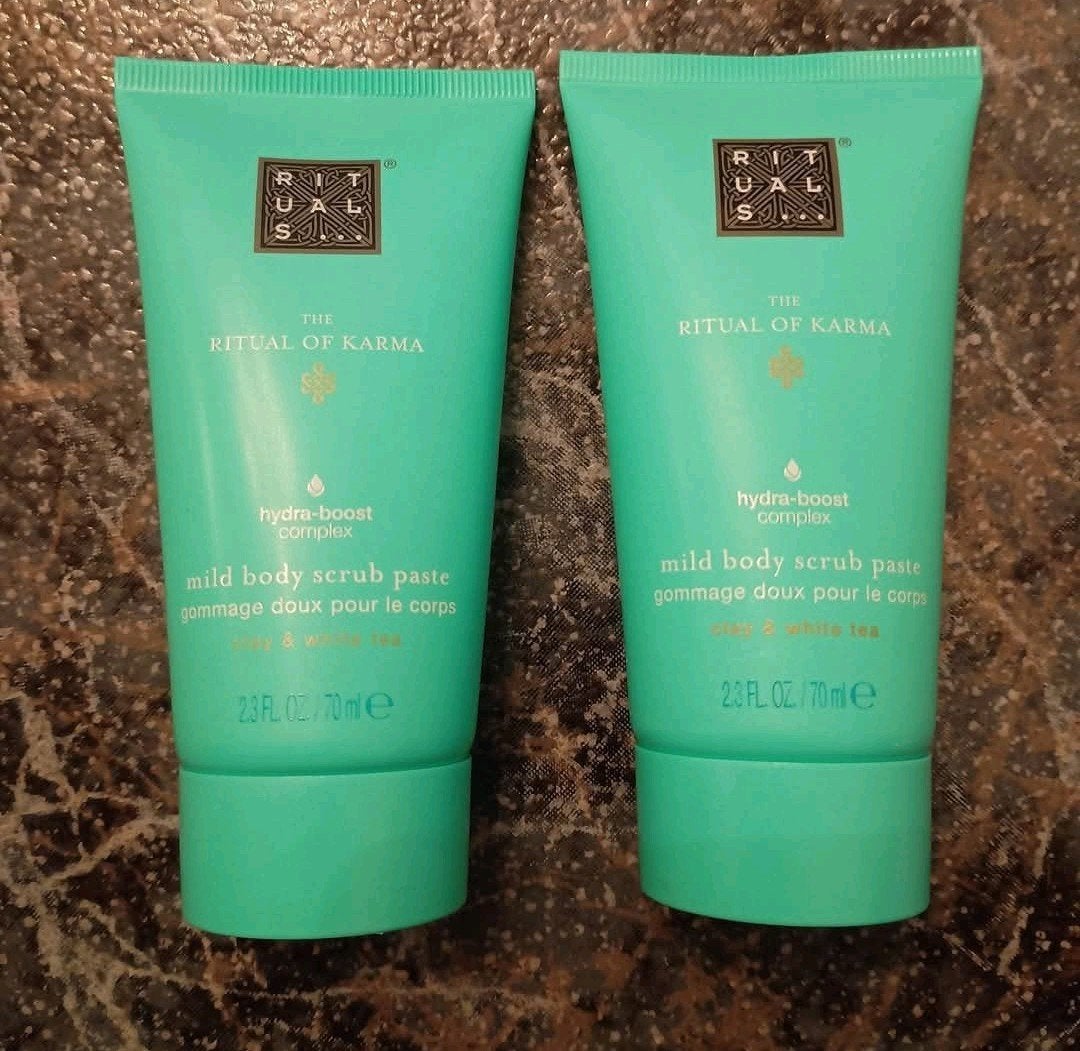 2x Rituals Karma Mild Body Scrub Paste 70ml prijs is p.st, Ophalen of Verzenden, Nieuw, Overige typen
