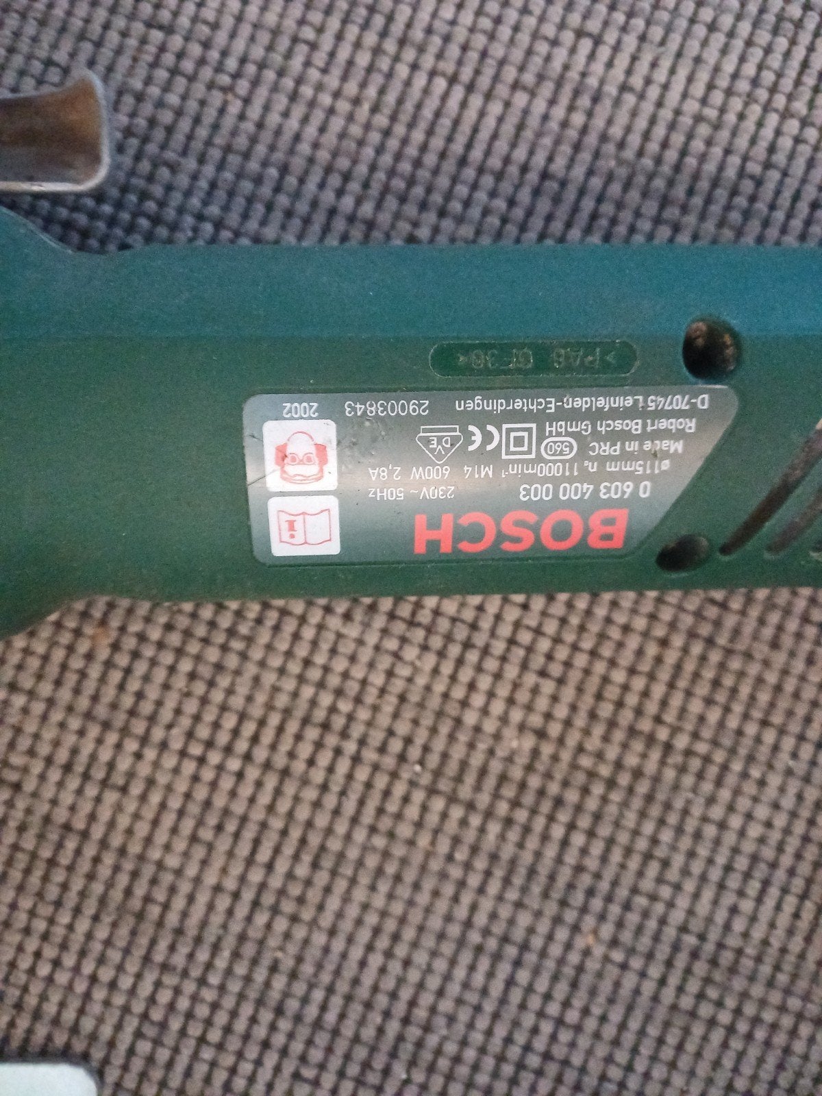 Bosch Haakse Slijpmachine PWS 600-230, Doe-het-zelf en Verbouw, Ophalen of Verzenden