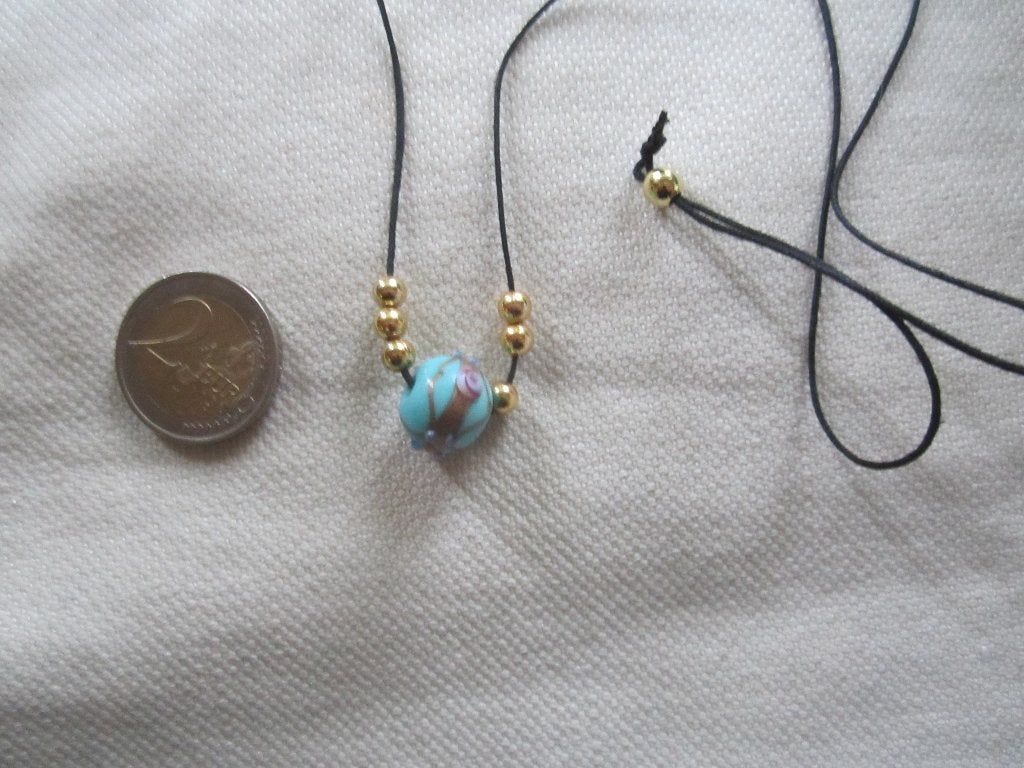 27.   Ketting met oude kraal, wedding cake bead, Ophalen, Overige materialen, Ketting