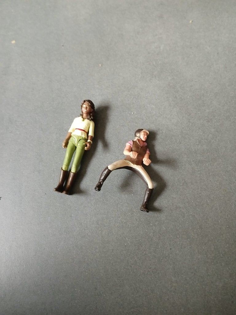 Schleich poppetjes - ruiter en meisje, Ophalen, Zo goed als nieuw