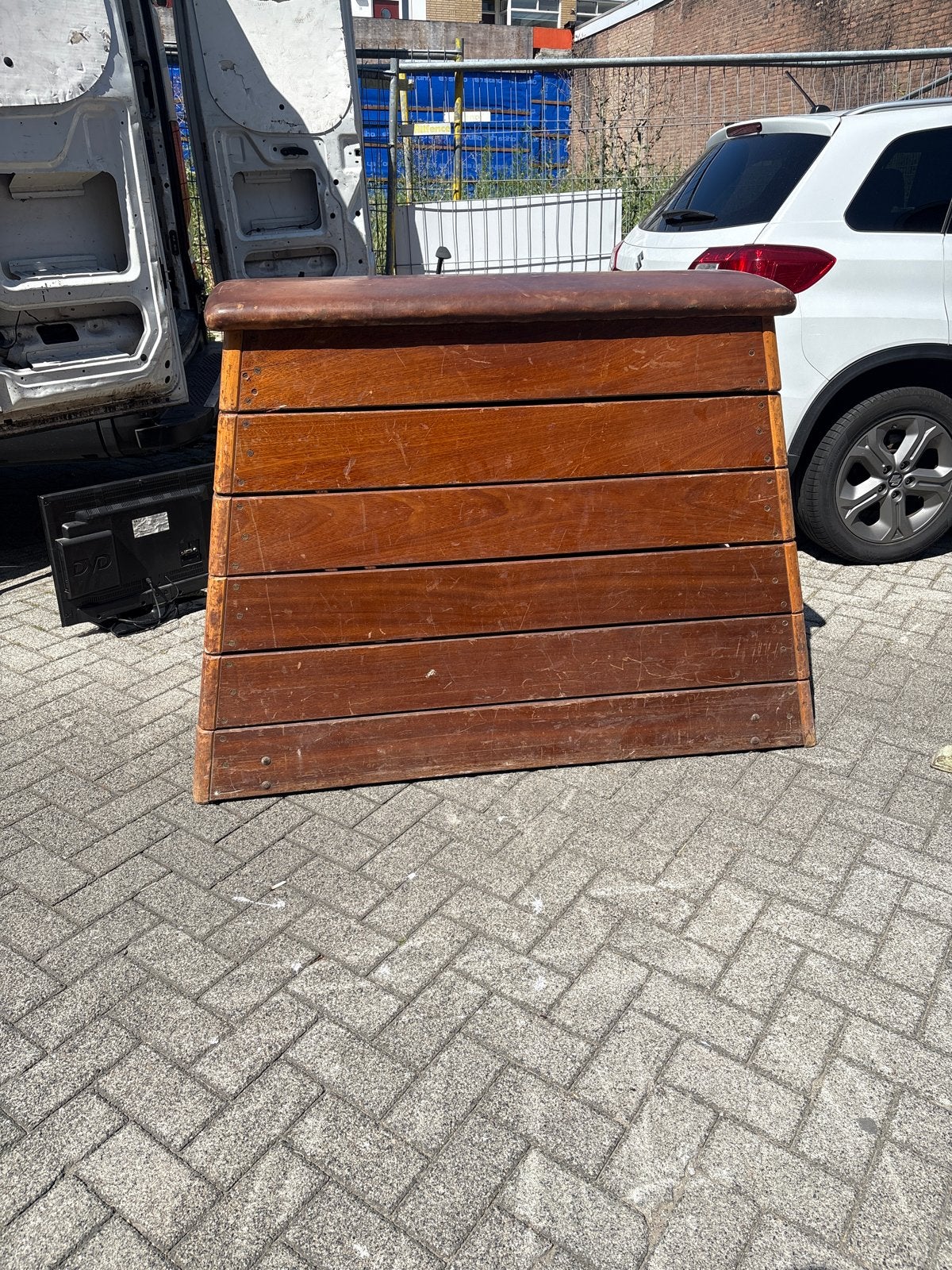 Vintage Turnkast / Gymtoestel - Hout, D, Gebruikt, Materiaal, Ophalen of Verzenden