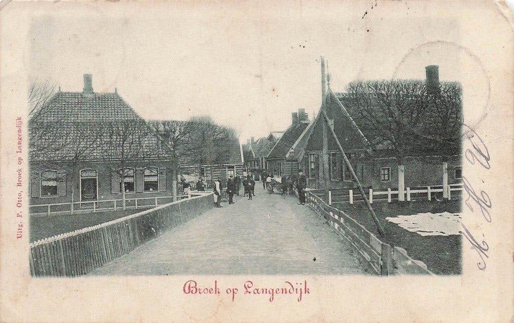JP031 Broek op Langendijk ca 1900, Verzenden, Voor 1920, Gelopen, Noord-Holland