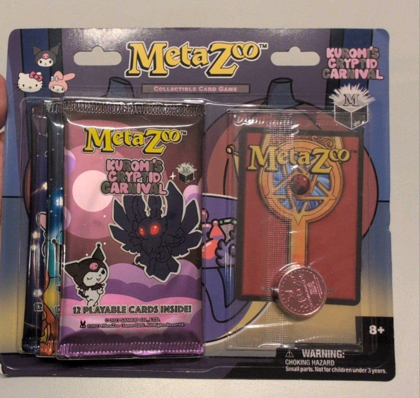 Metazoo Kuromi's Cryptid Carnival Blisterpack 3 Boosters, Hobby en Vrije tijd, Ophalen of Verzenden, Nieuw