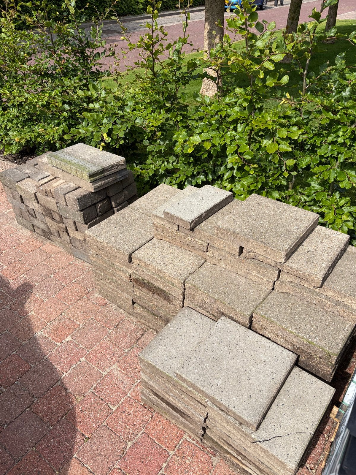 Gebruikte terrastegels en klinkers, Ophalen, Gebruikt, Klinkers, 10 m² of meer