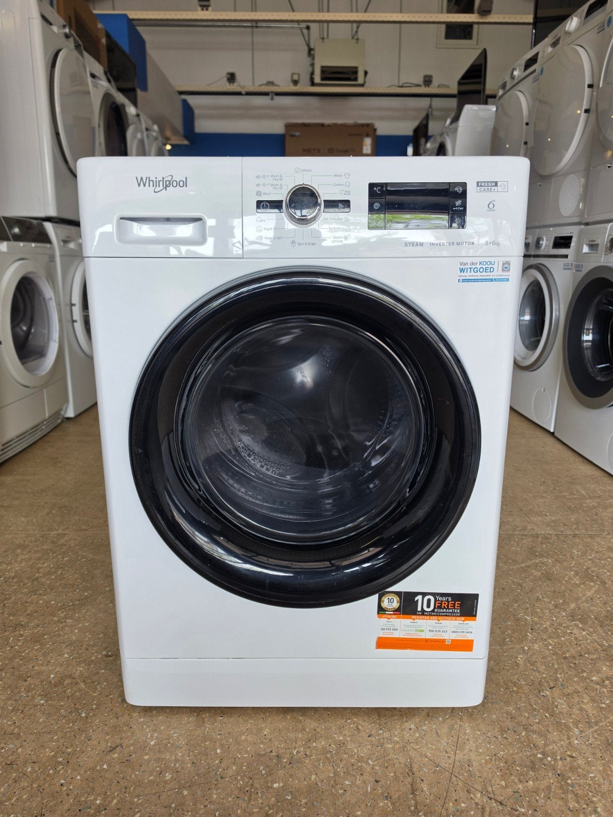 Whirlpool was/droog combinatie | 8 kilo | Gratis thuis 🚚✅️, Jirnsum, 8 tot 10 kg, Ophalen of Verzenden, Vanderkooijwitgoed@hotmail.com