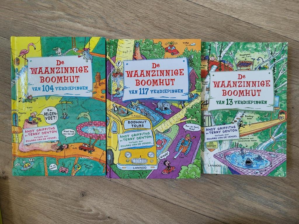 De waanzinnige boomhut 3 boeken, Boeken, Fictie algemeen, Andy Griffiths en Terry Denton, Ophalen of Verzenden, Zo goed als nieuw