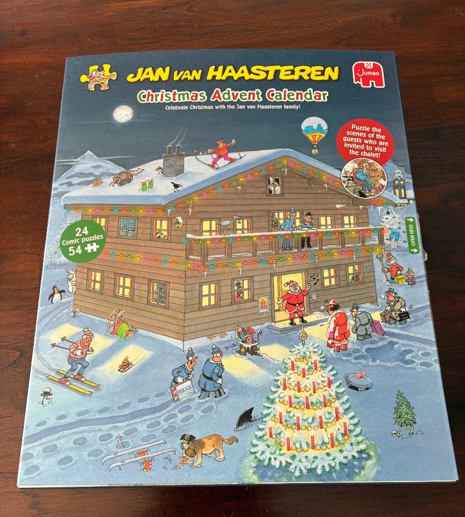 Jan van Haasteren adventskalender puzzel, Hobby en Vrije tijd, Denksport en Puzzels, Ophalen of Verzenden, Minder dan 500 stukjes