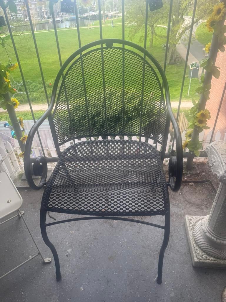 Tuin stoel ijzer prijs 3 euro, Ophalen, Gebruikt, Metaal