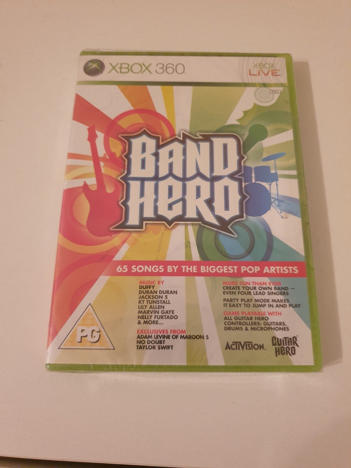 Band Hero - Xbox 360 (65 nummers van popartiesten), Spelcomputers en Games, Muziek, Nieuw, Eén computer, Ophalen of Verzenden