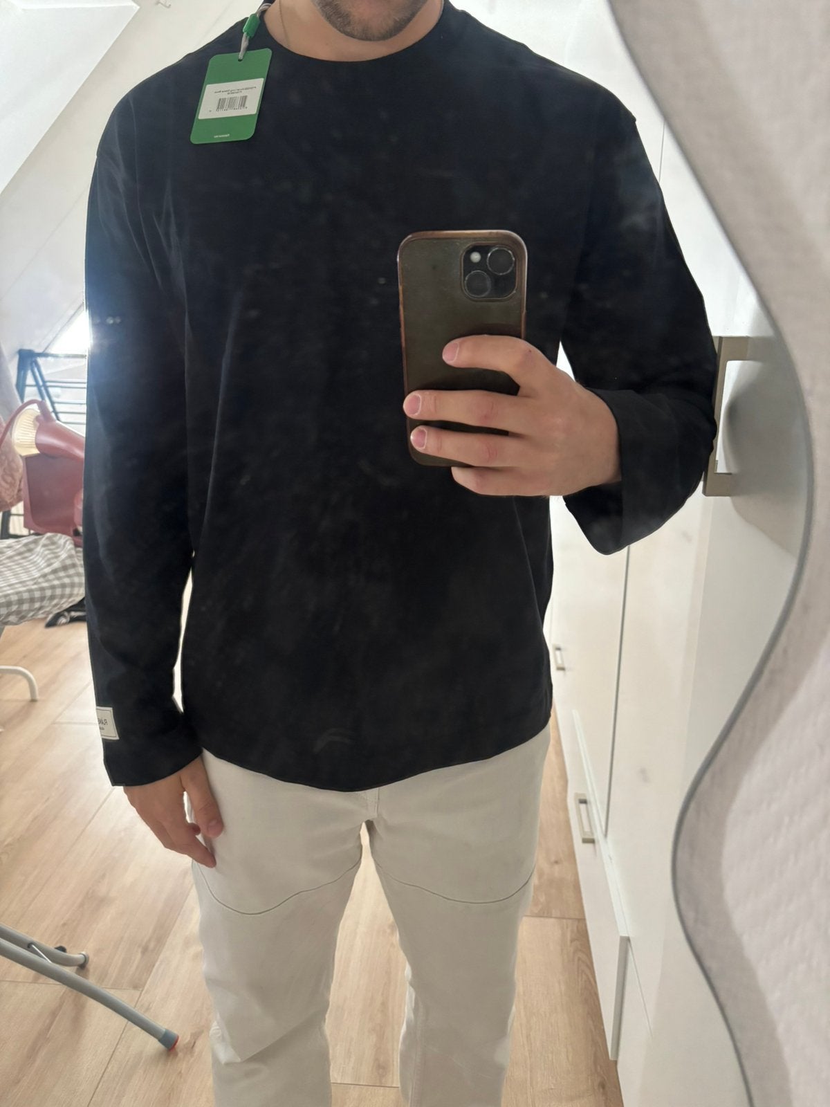 Flaneur zwart atelier shirt maat M, Ophalen, Nieuw, Maat 48/50 (M), Zwart