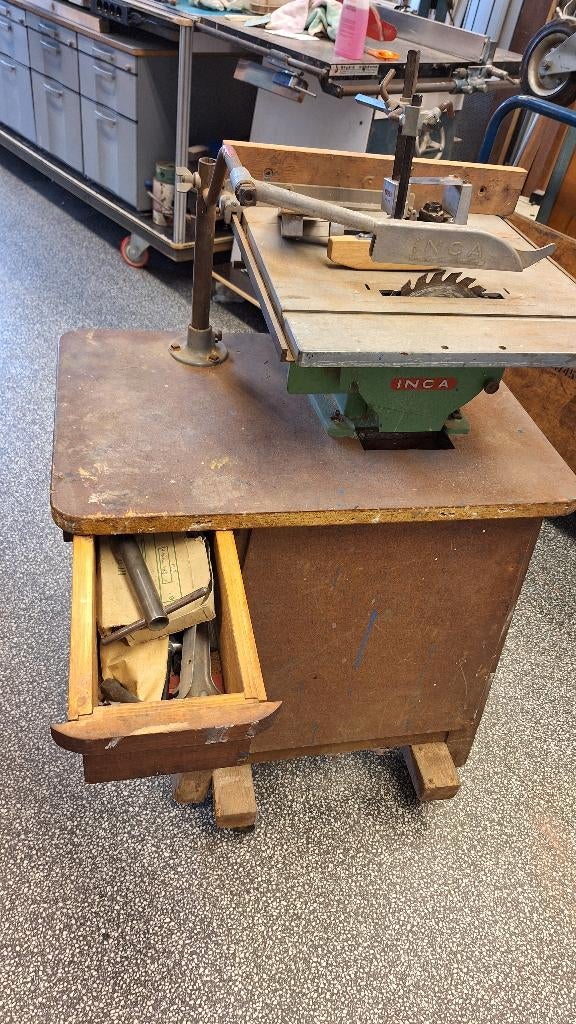 Inca zaagtafel frees-boormachine origineel, Doe-het-zelf en Verbouw, Ophalen, Gebruikt, Cirkelzaag, Inca