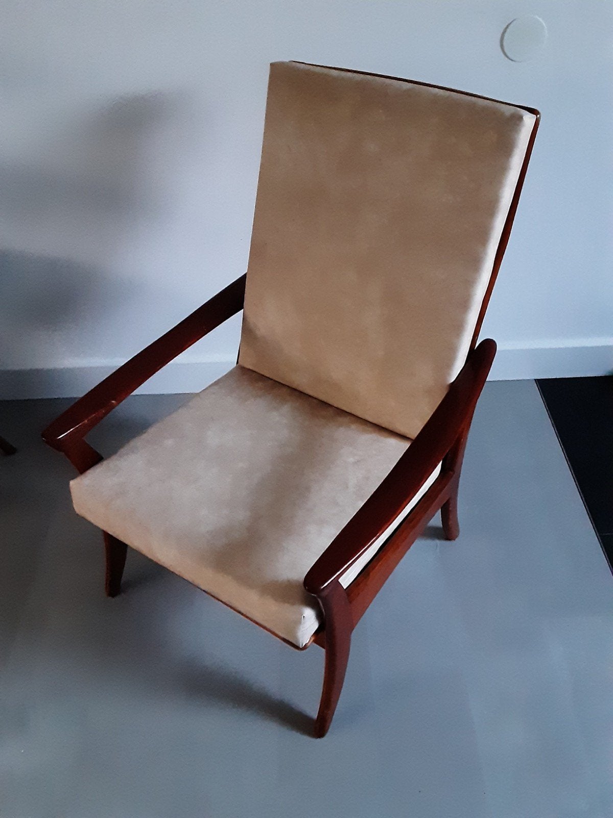 Vintage retro fauteuil, stoel Gelderland - De Ster, Ophalen, Gebruikt, Bruin, Eén