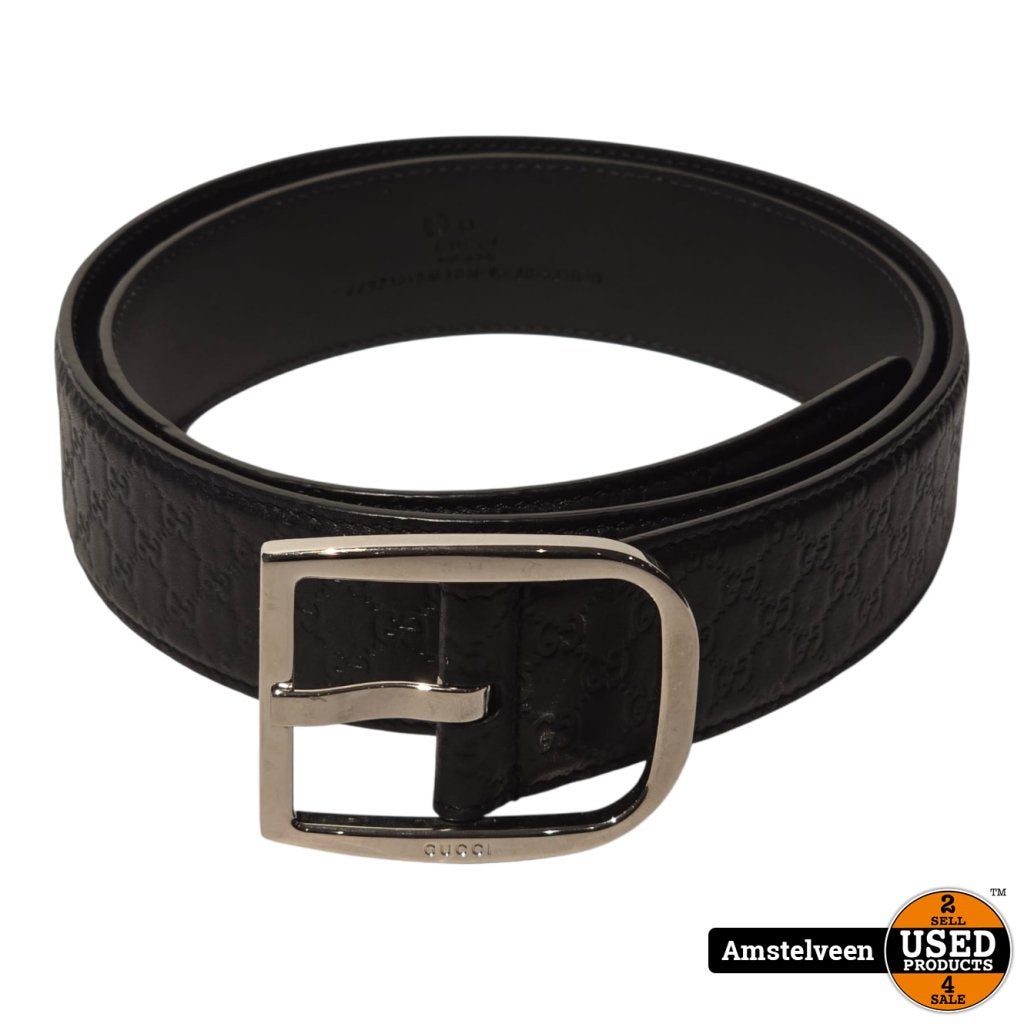 Gucci 449716 Belt/Riem Black Size: 95/38