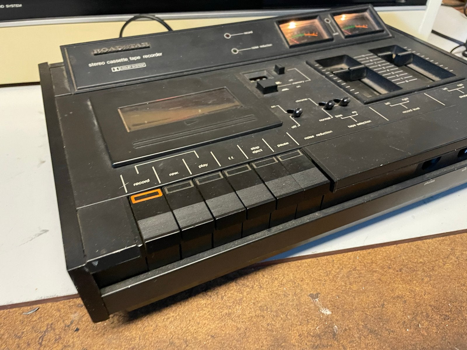 Roadstar Stereo Cassette Tape Recorder - Vintage Deck, Ophalen of Verzenden, Enkel, Overige merken, Tiptoetsen