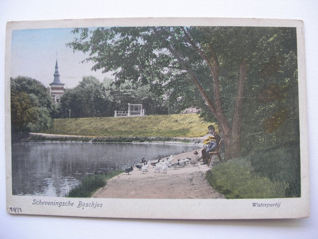 Scheveningen - Scheveningsche Boschjes 1905 en 1921, Ophalen of Verzenden, Voor 1920, Gelopen, Zuid-Holland