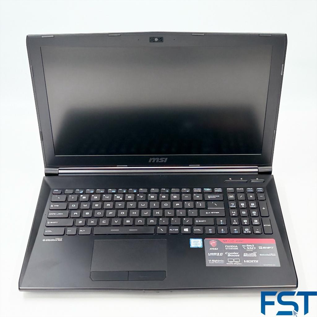 MSI GL62 15.6, i5-6300HQ, 128GB SSD, 1TB, 8GB, GTX 950M, W11, Met videokaart, 2 tot 3 Ghz, 8 GB, Refurbished