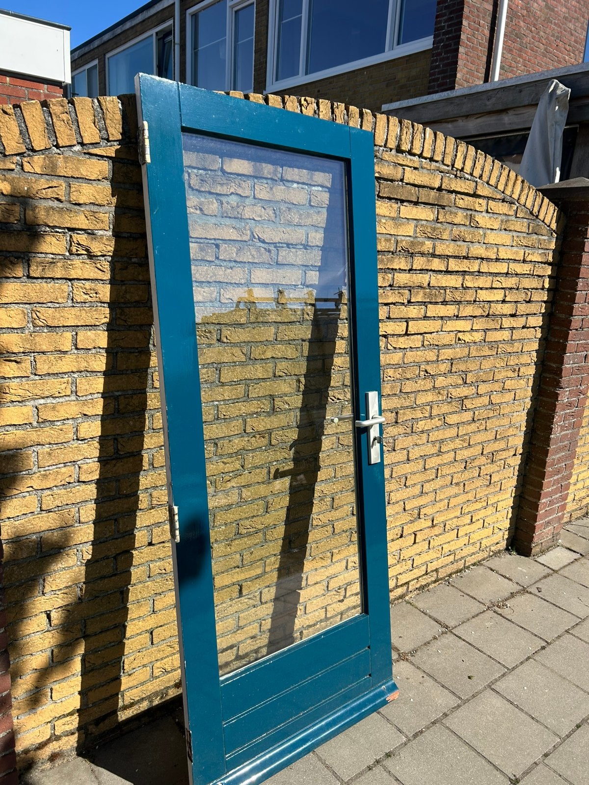 4 mooie nette achterdeur hardhout. 83 x2015 /2115 laatste, Doe-het-zelf en Verbouw, Deuren en Horren, Ophalen, 200 tot 215 cm