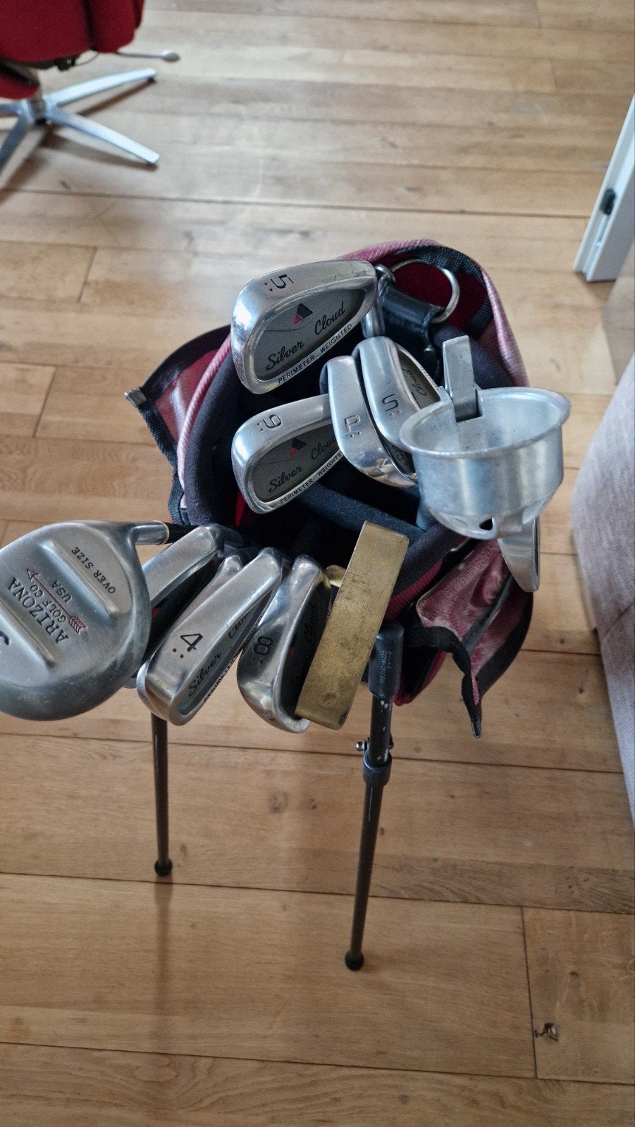 Golftas met complete set clubs en accessoires, Ophalen of Verzenden, Gebruikt, Set, Overige merken