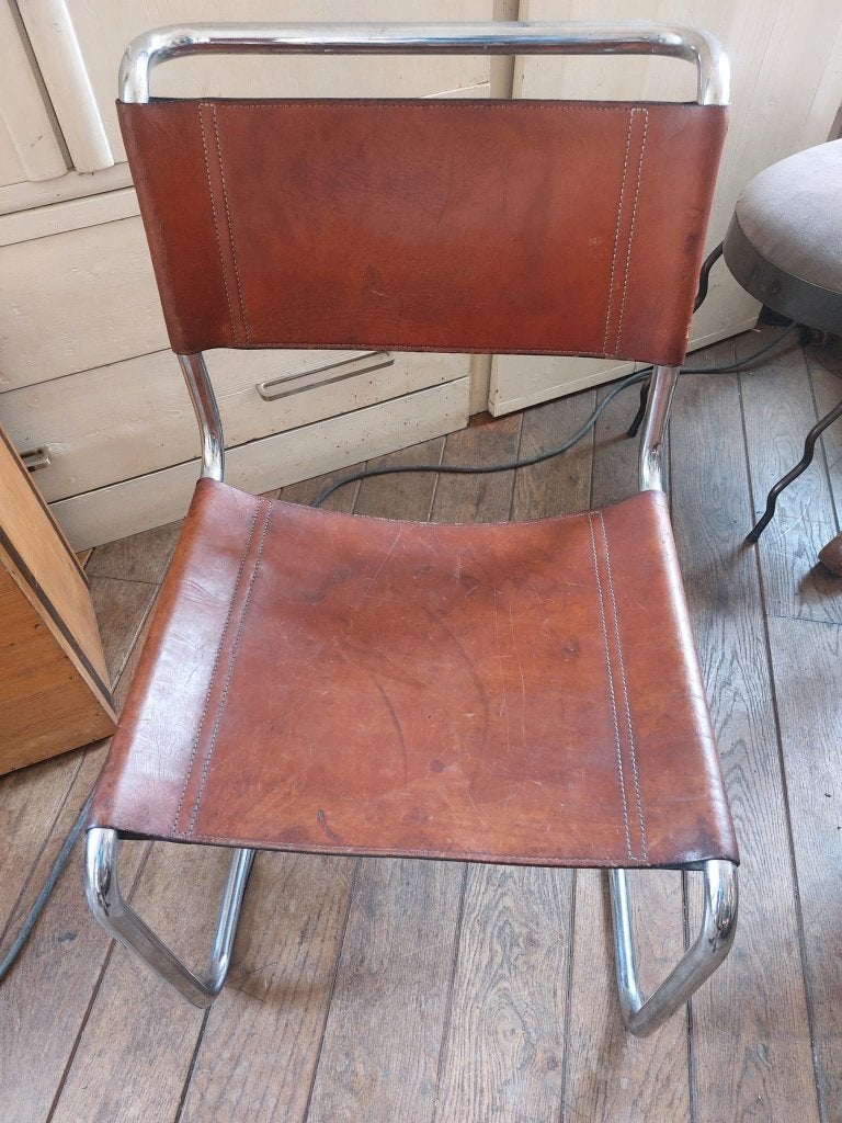 Vintage Bauhaus design cantileverstoel, Ophalen, Gebruikt, Bruin, Eén