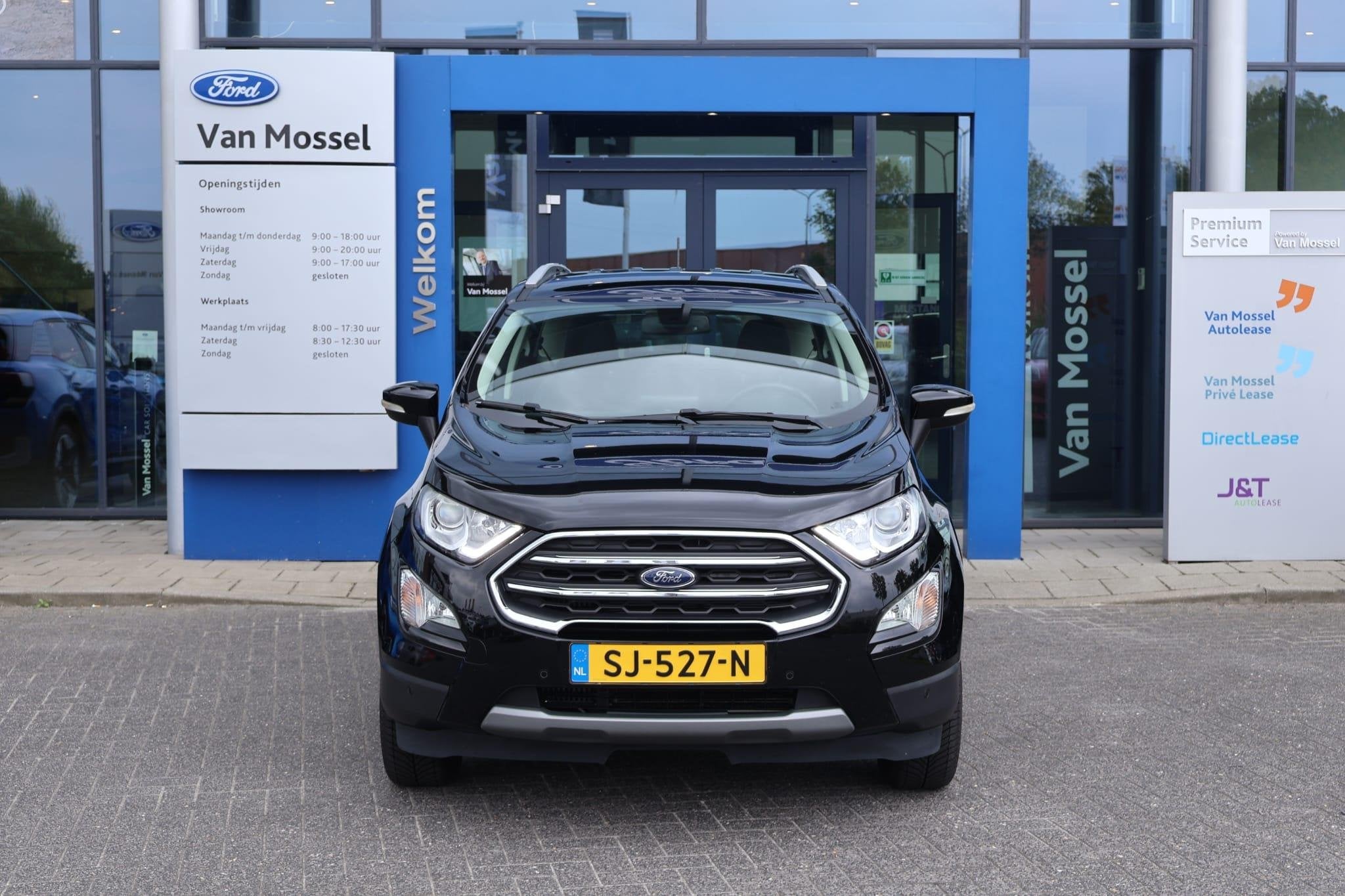 Ford EcoSport 1.0 EcoBoost Titanium | Automaat | B&O | Half, Auto's, 125 pk, Gebruikt, Ecosport, Leder en Stof
