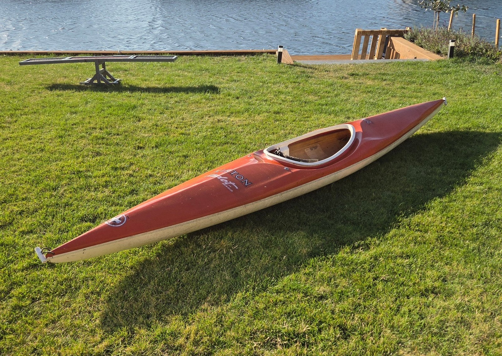 Kajak - eenpersoons - Kirton Kadet - 3,6m - Gebruikt, Watersport en Boten, Ophalen, Gebruikt, 1-persoons