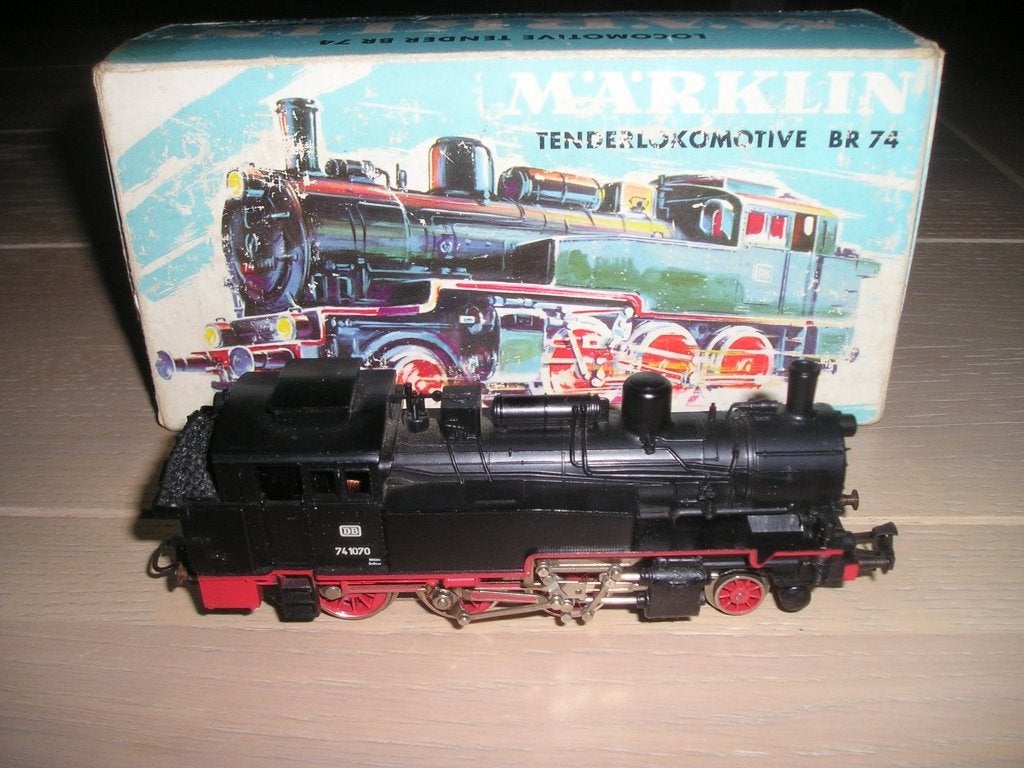 Marklin 3095, BR 74 in originele doos, Hobby en Vrije tijd, Modeltreinen | H0, Wisselstroom, Gebruikt, Locomotief, Ophalen of Verzenden