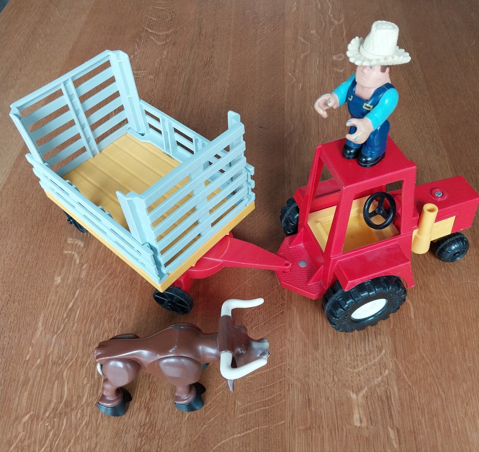 Fisher-price: Tractor met wagen., Ophalen, Gebruikt