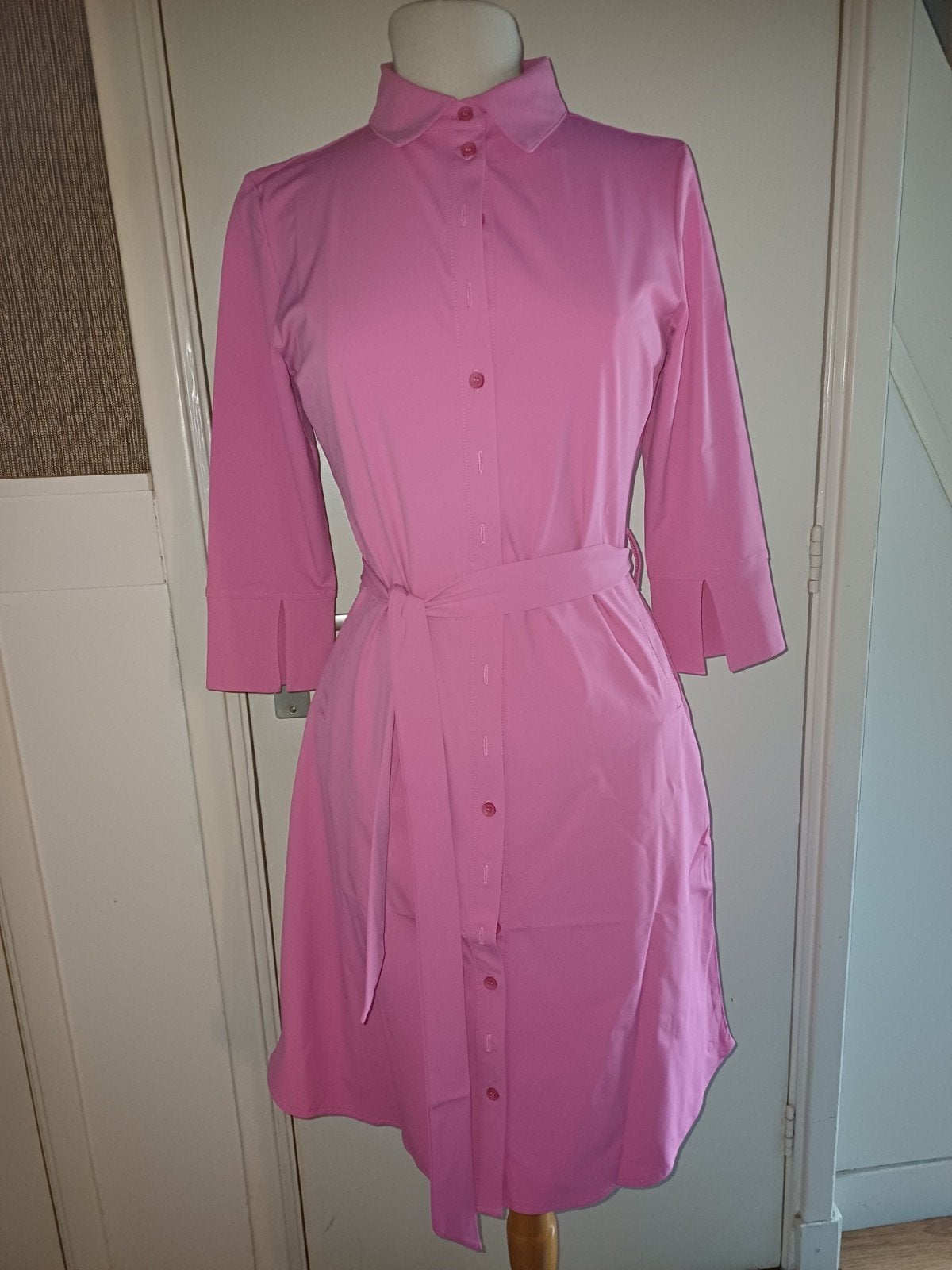 Mi piace travel jurk Barbie Pink 3kwart mouw steekzakken, Maat 46/48 (XL) of groter, Onbekend, Nieuw, Ophalen of Verzenden