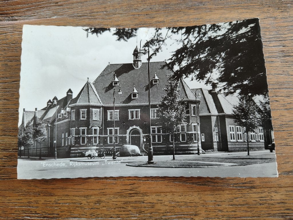 Enschede Rijksmuseum Twente, Verzamelen, Ansichtkaarten | Nederland, Ophalen of Verzenden, 1940 tot 1960, Overijssel