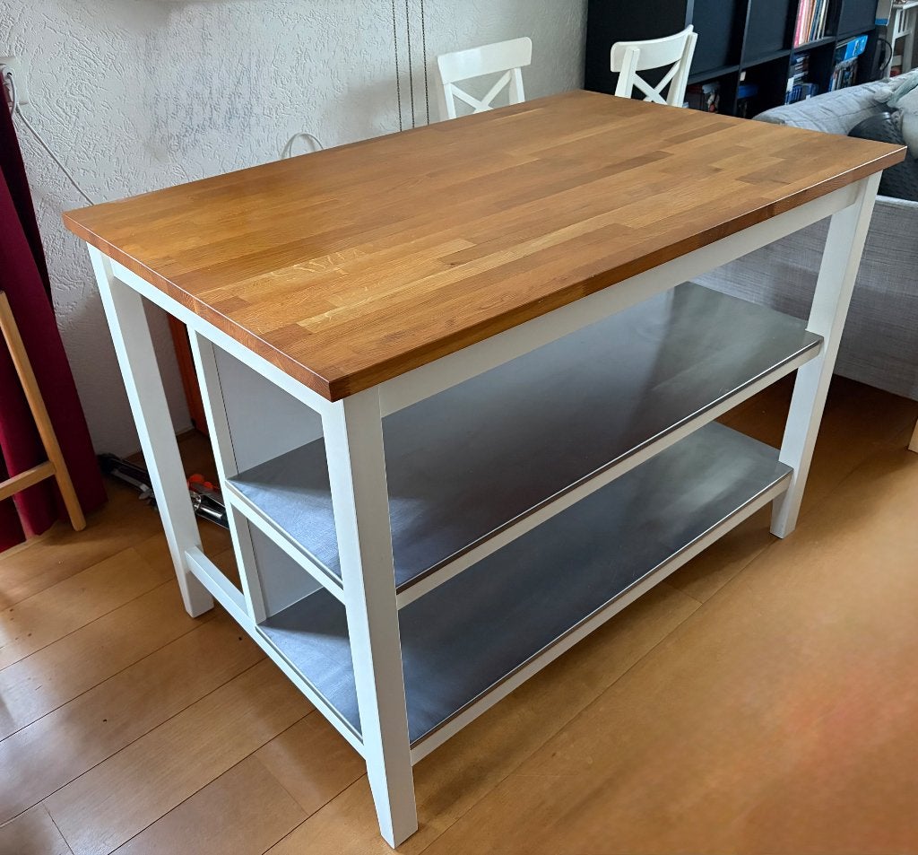 Eettafel keukeneiland stenstorp ikea, Ophalen, Gebruikt, 100 tot 150 cm, Bartafel/ keukeneiland