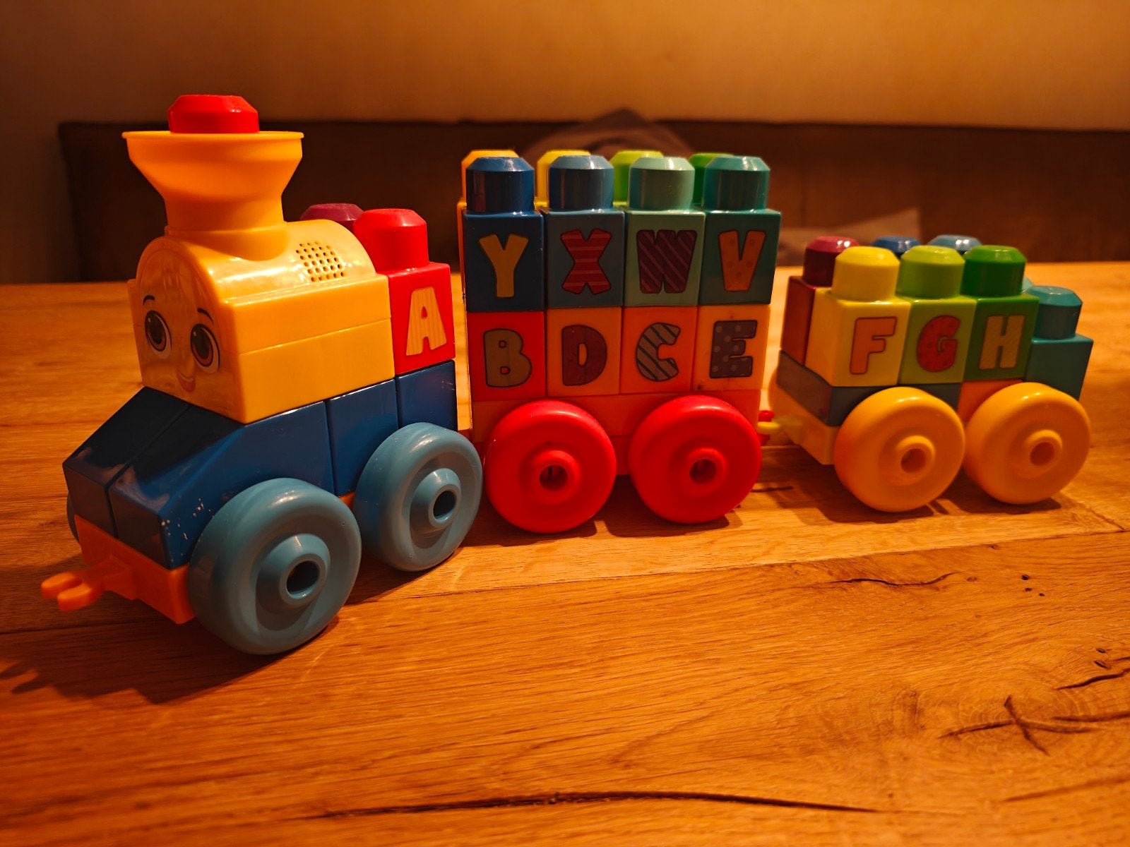 VTech Baby Speelkubus, duplo trein en nog veel meer, Ophalen, Zo goed als nieuw, Overige typen, Met licht