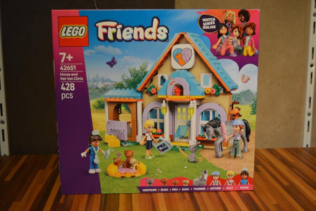 Lego Friends 42651 Dierenkliniek voor paarden en huisdieren, Lego, Nieuw, Friends, Ophalen of Verzenden