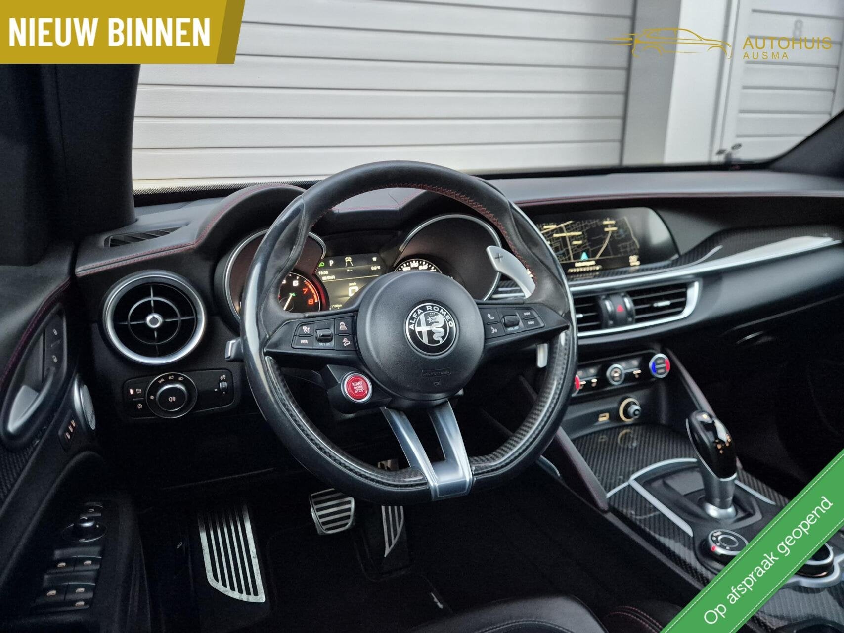 Alfa Romeo Stelvio 2.9 V6 AWD Quadrifoglio 560PK/Pano/Harman, Auto's, Automaat, Gebruikt, 510 pk, Met garantie (alle)