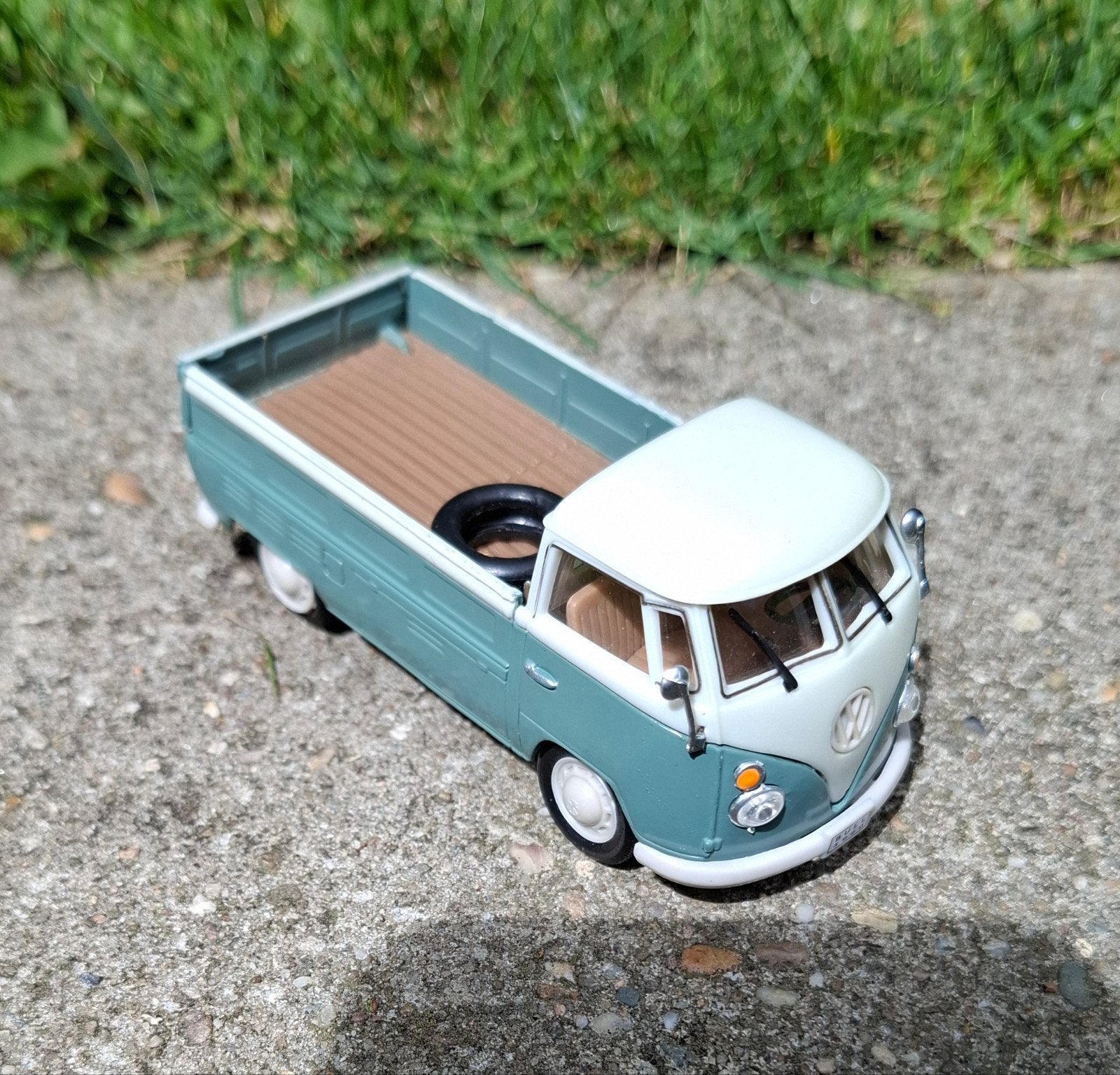 Volkswagen T1 Pick-up modelauto - Groen/Wit, Ophalen of Verzenden, Zo goed als nieuw, Overige typen