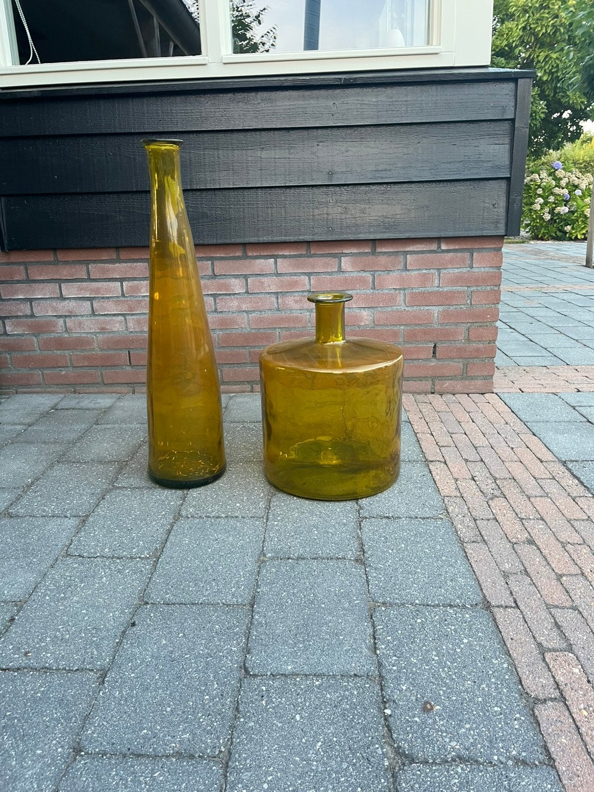 Glazen flessen, Tuin en Terras, Ophalen, Gebruikt