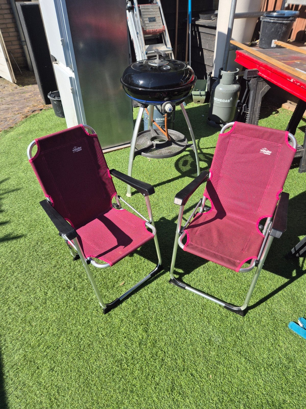 kinder klapstoel 2x, Ophalen, Zo goed als nieuw, Campingstoel