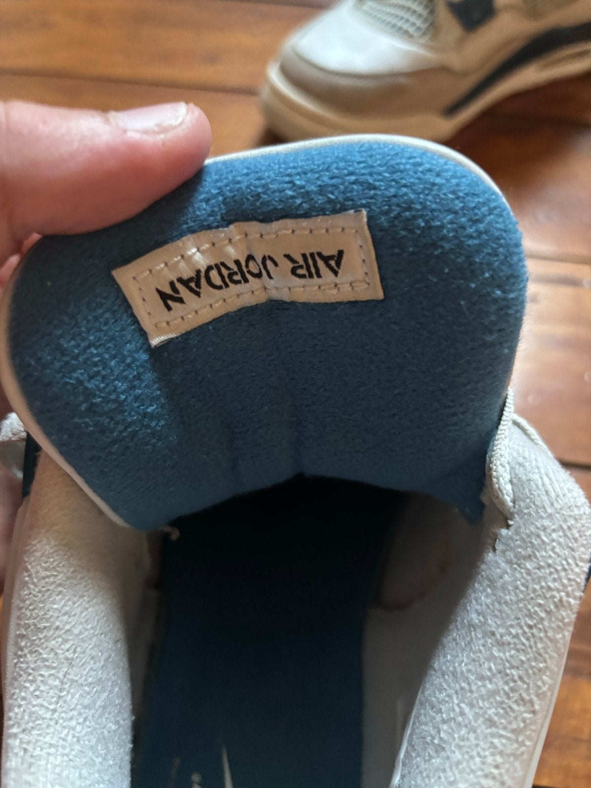 Jordan 4 Military Blue - Maat 40, Kleding | Heren, Schoenen, Ophalen, Blauw, Sneakers of Gympen, Gedragen