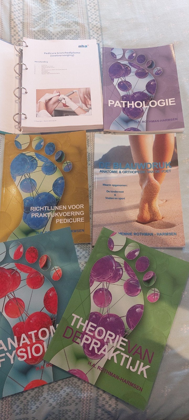 Pedicure boeken - Pathologie, Anatomie, Richtlijnen, Ophalen of Verzenden, Zo goed als nieuw, MBO, H.A. Rothman-Harmsen