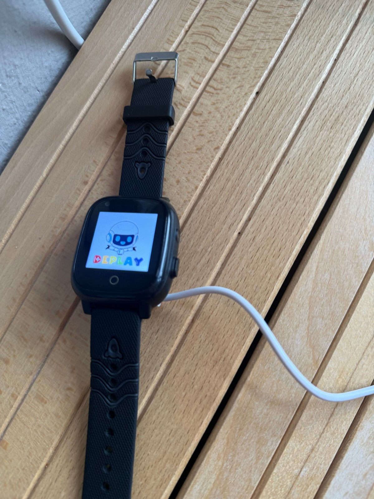DeepLay Smartwatch Zwart - Zo goed als nieuw, Ophalen of Verzenden, Zo goed als nieuw, Zwart