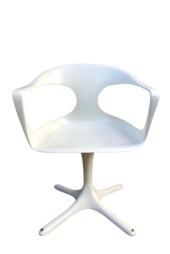 Vintage jaren 70 Space Age Konrad Schäfer set van 4 stoelen, Ophalen, Kunststof, Gebruikt, Jaren 70, space age tijdperk