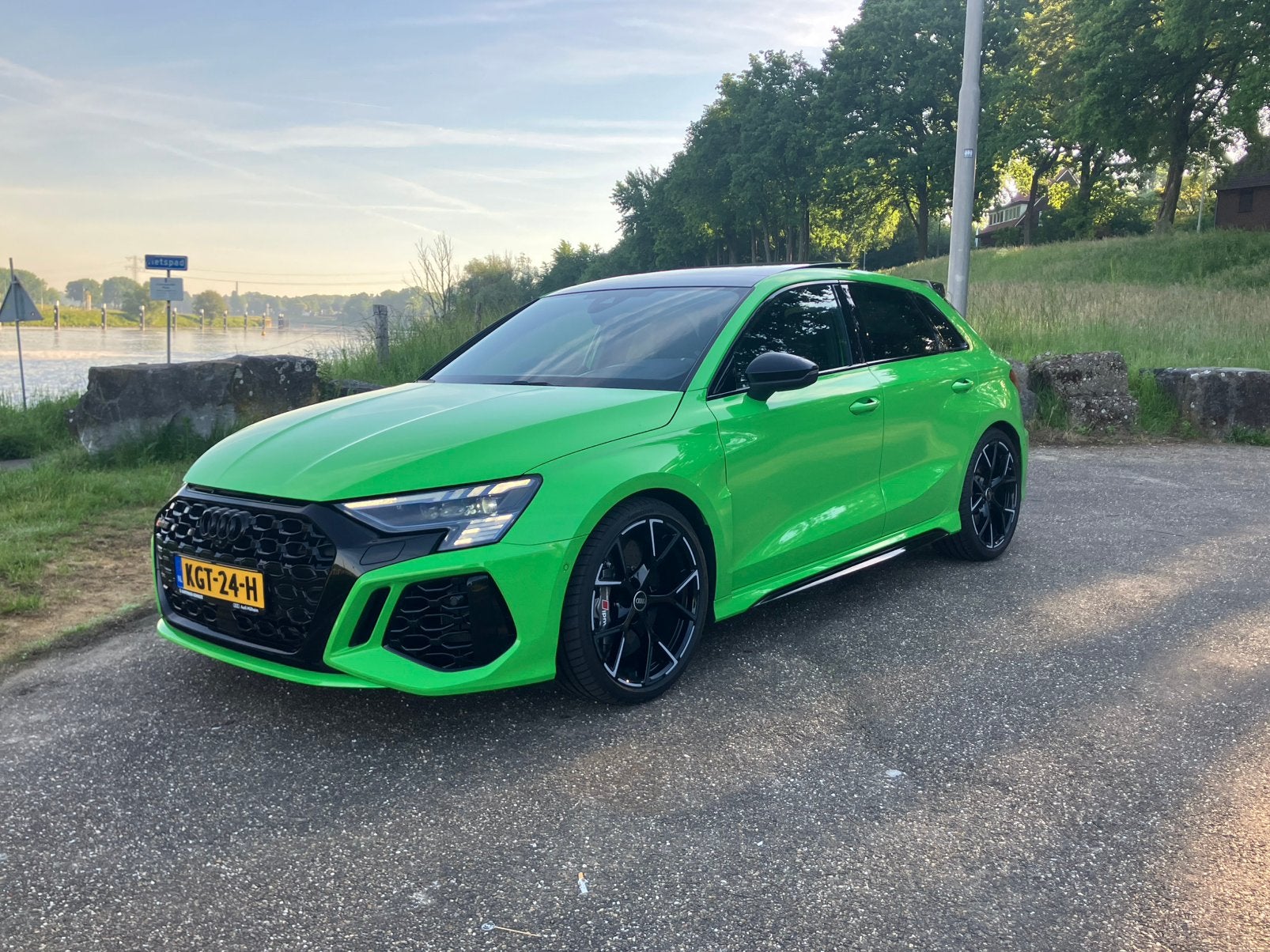 Audi A3 RS3 Tfsi 400pk S-tronic Quattro 2022 Groen, Automaat, RS3, Vierwielaandrijving, Particulier