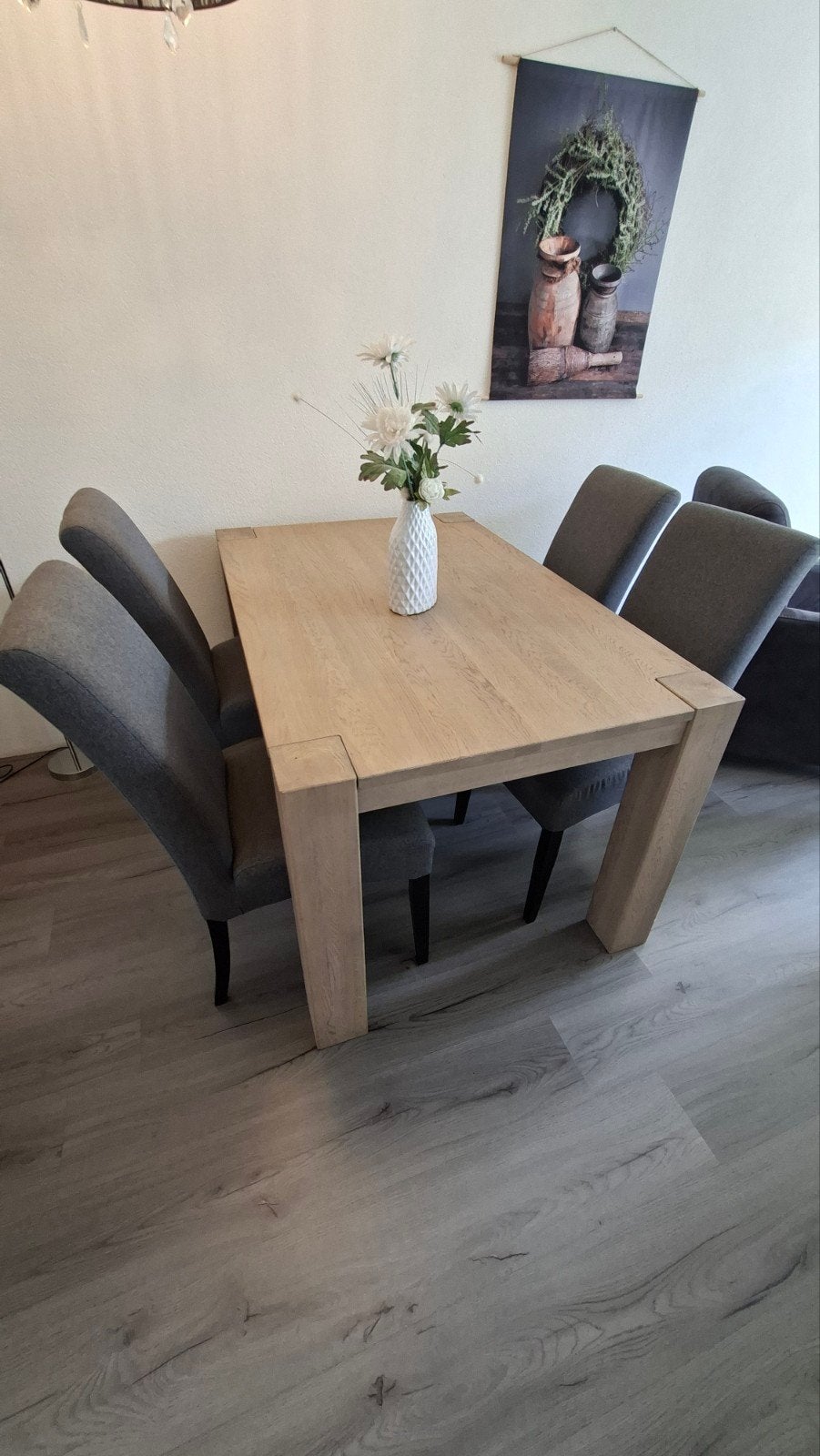 Eettafel met stoelen (ook los verkrijgbaar), Ophalen, Gebruikt, 100 tot 150 cm, 50 tot 100 cm