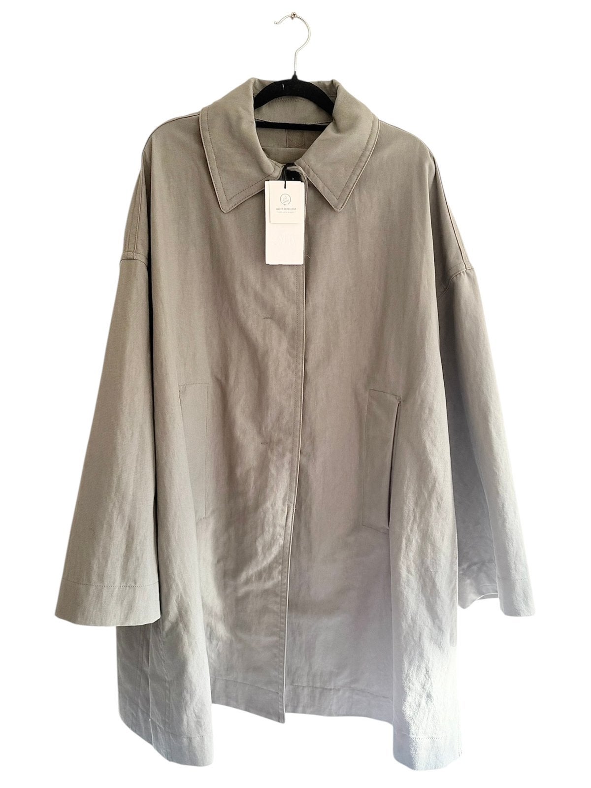 Grijze parka ZARA water repellent nieuw met label, Ophalen of Verzenden, Nieuw, Maat 52/54 (L), Grijs