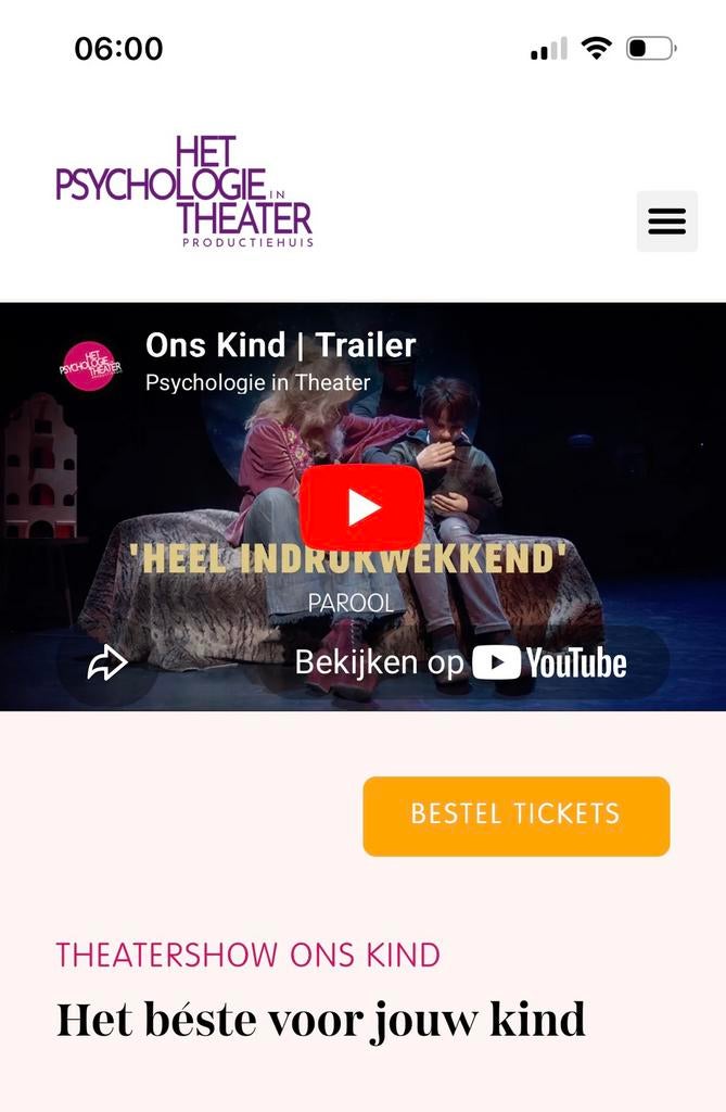 Theater Ons Kind vrijdag 8 mei, Twee personen